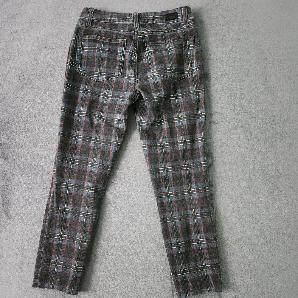 Y2k Paige Pants‎ Womens Size 27 Hoxton Skinny Plaid Ankle